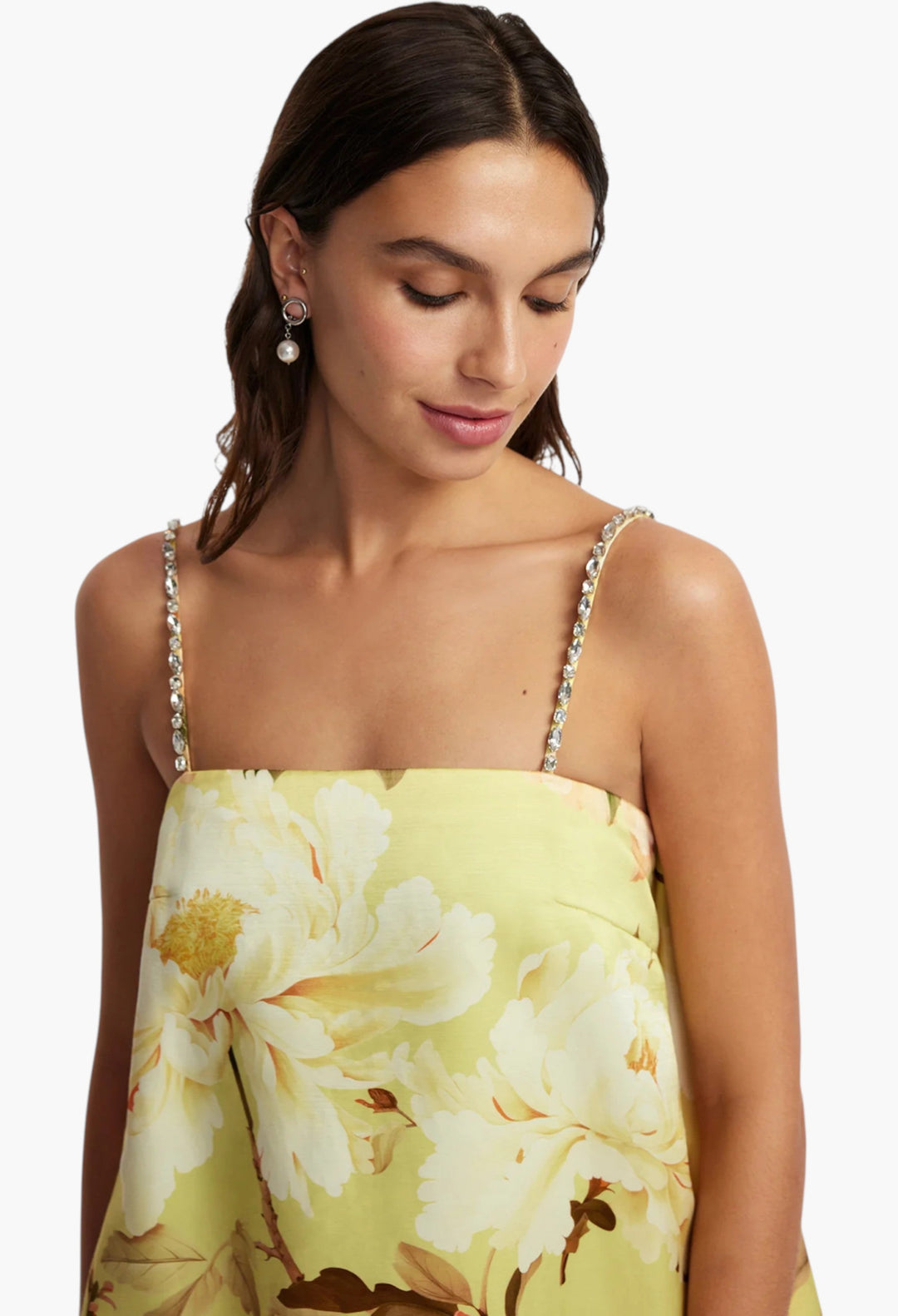 Embellished Puff Mini Dress - GLAM MODA