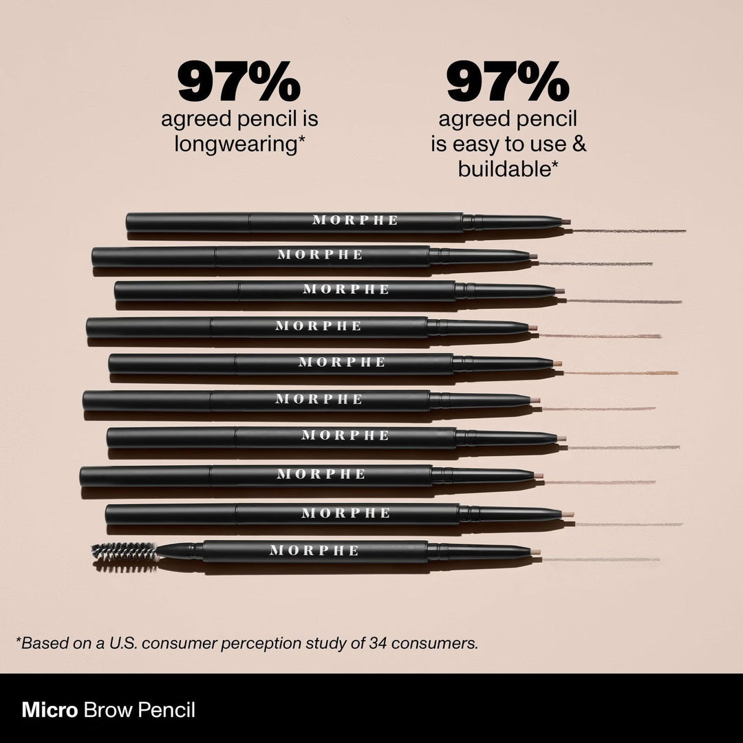 Micro Brow Dual-Ended Pencil & Spoolie - GLAM MODA
