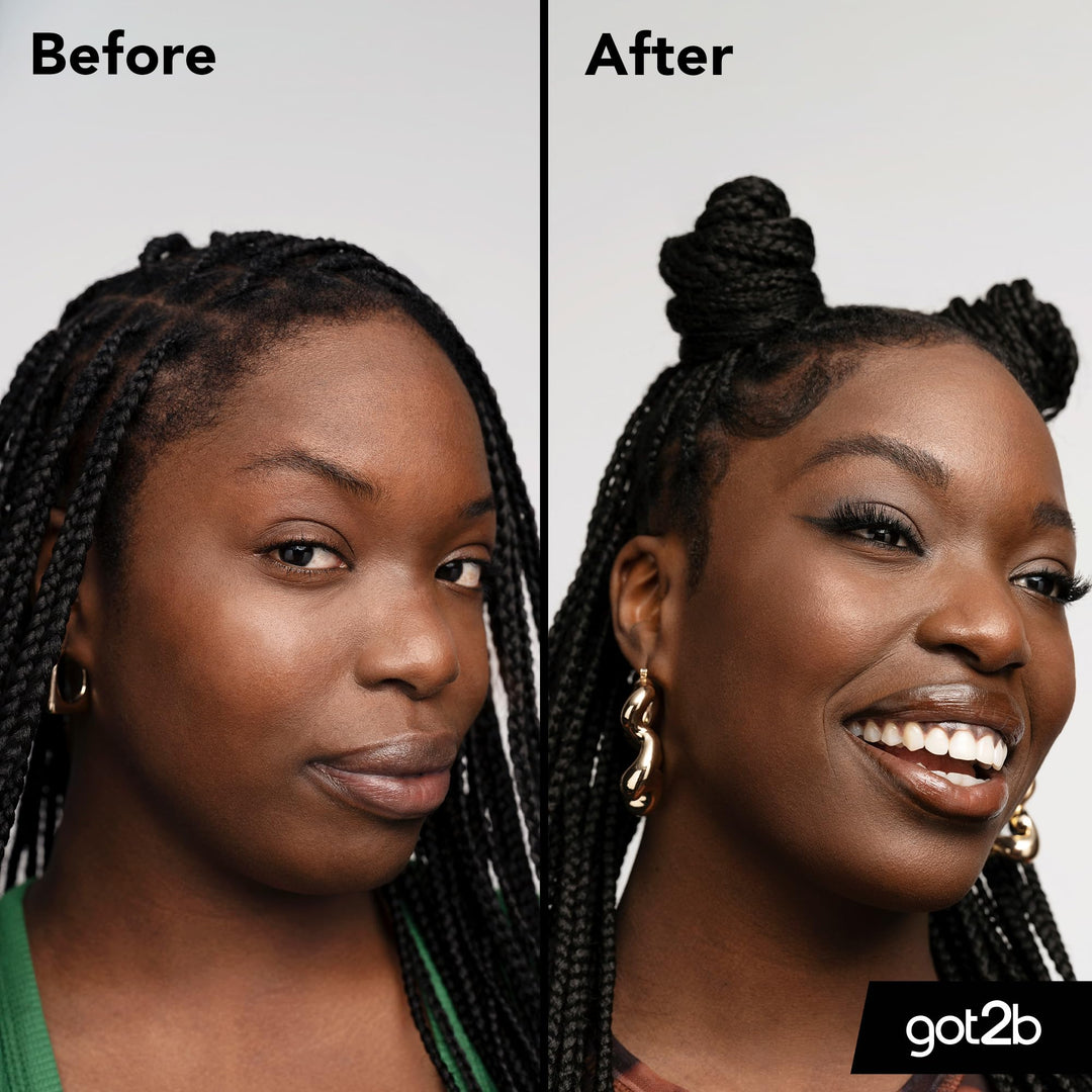 Glued For Brows & Edges 2 In 1 Wand Eyebrow Gel, 72hr Hold, No White Residue Or Stickness, Vegan, Silicone Free, Alcohol Free