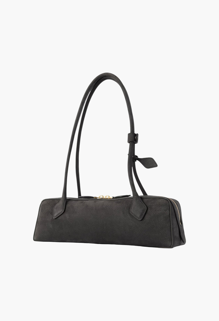 Le Teckel Medium Nubuck Shoulder Bag - GLAM MODA