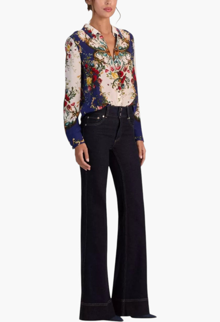 Printed Silk Shirt - GLAM MODA