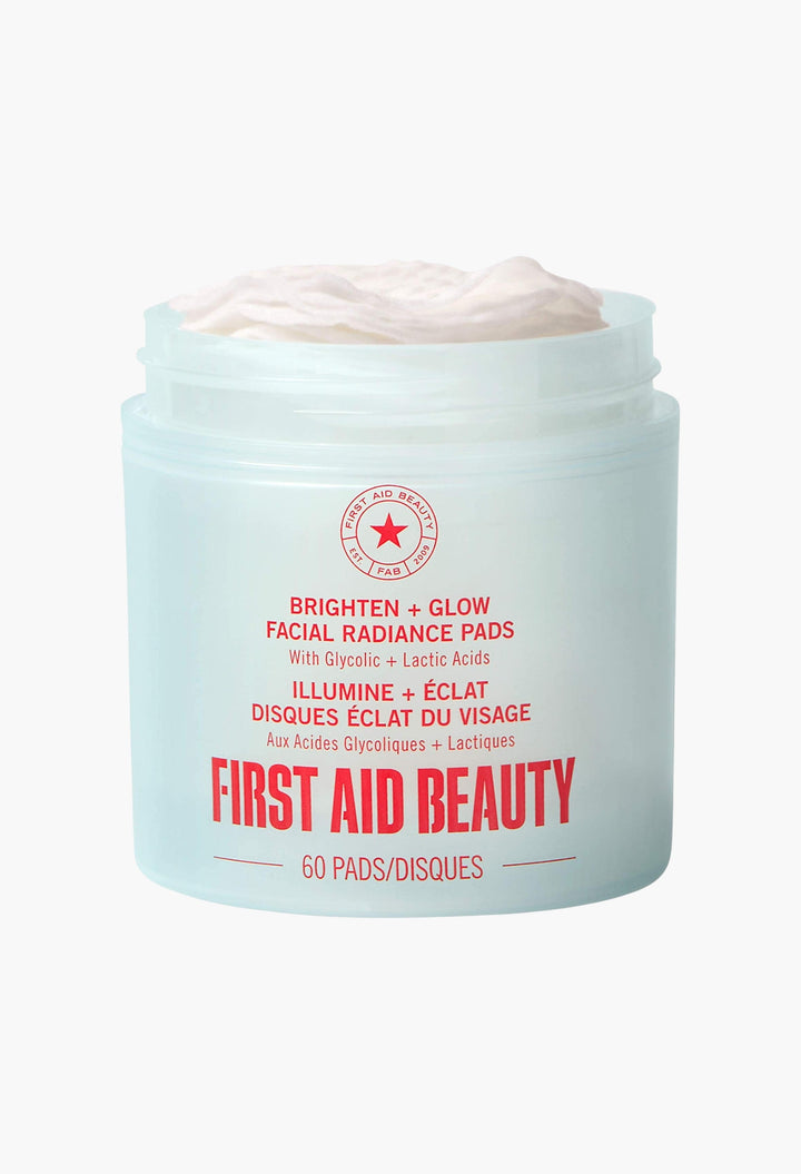Brighten + Glow Facial Radiance Pads with Glycolic + Lactic Acids - GLAM MODA
