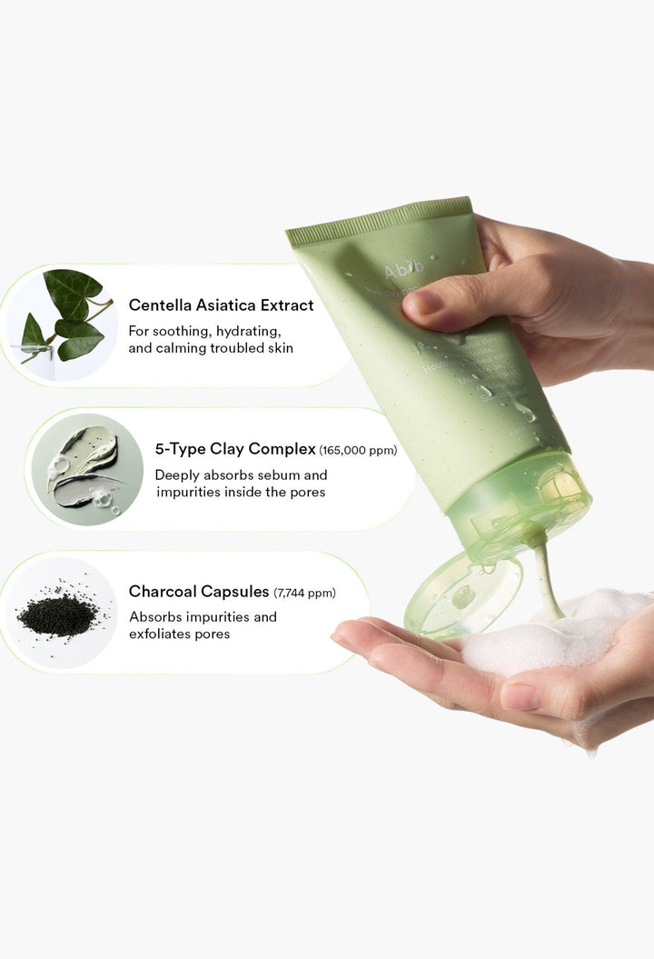 Pore Clay Pack Cleanser Heartleaf Charcoal Foam