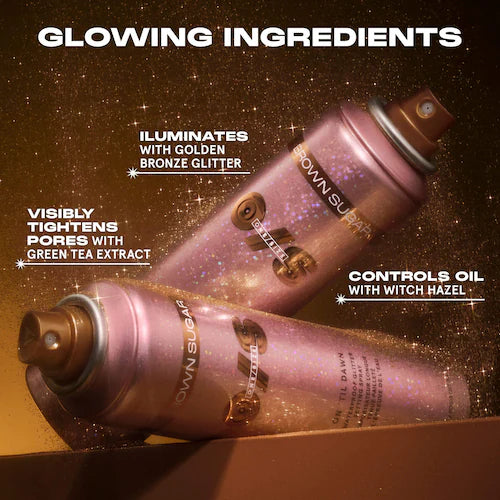 On 'Til Dawn Waterproof Glitter Setting Spray - Brown Sugar - GLAM MODA