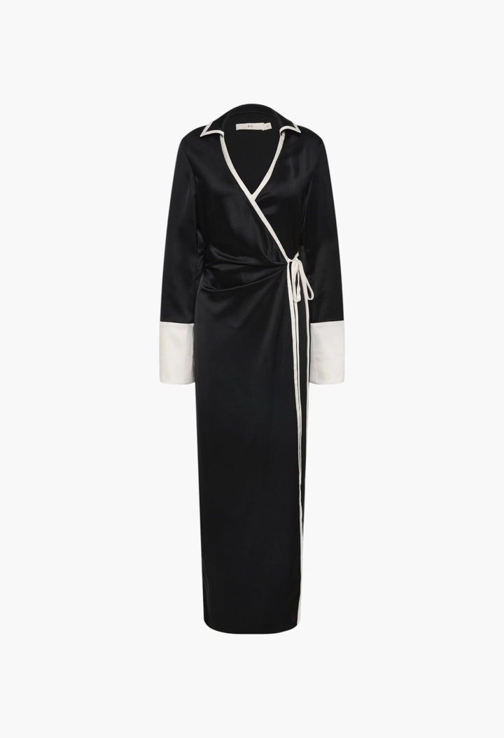Yasmine Wrap Shirt Dress - GLAM MODA