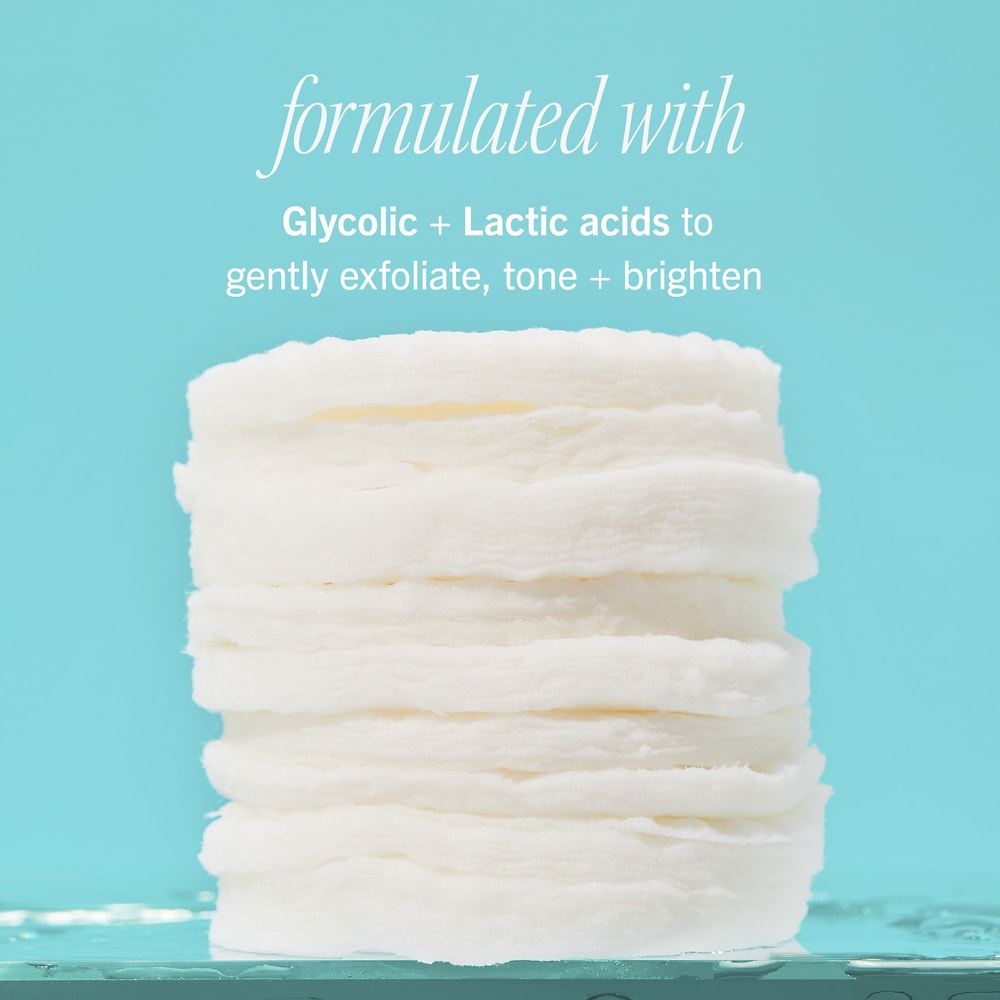 Brighten + Glow Facial Radiance Pads with Glycolic + Lactic Acids - GLAM MODA