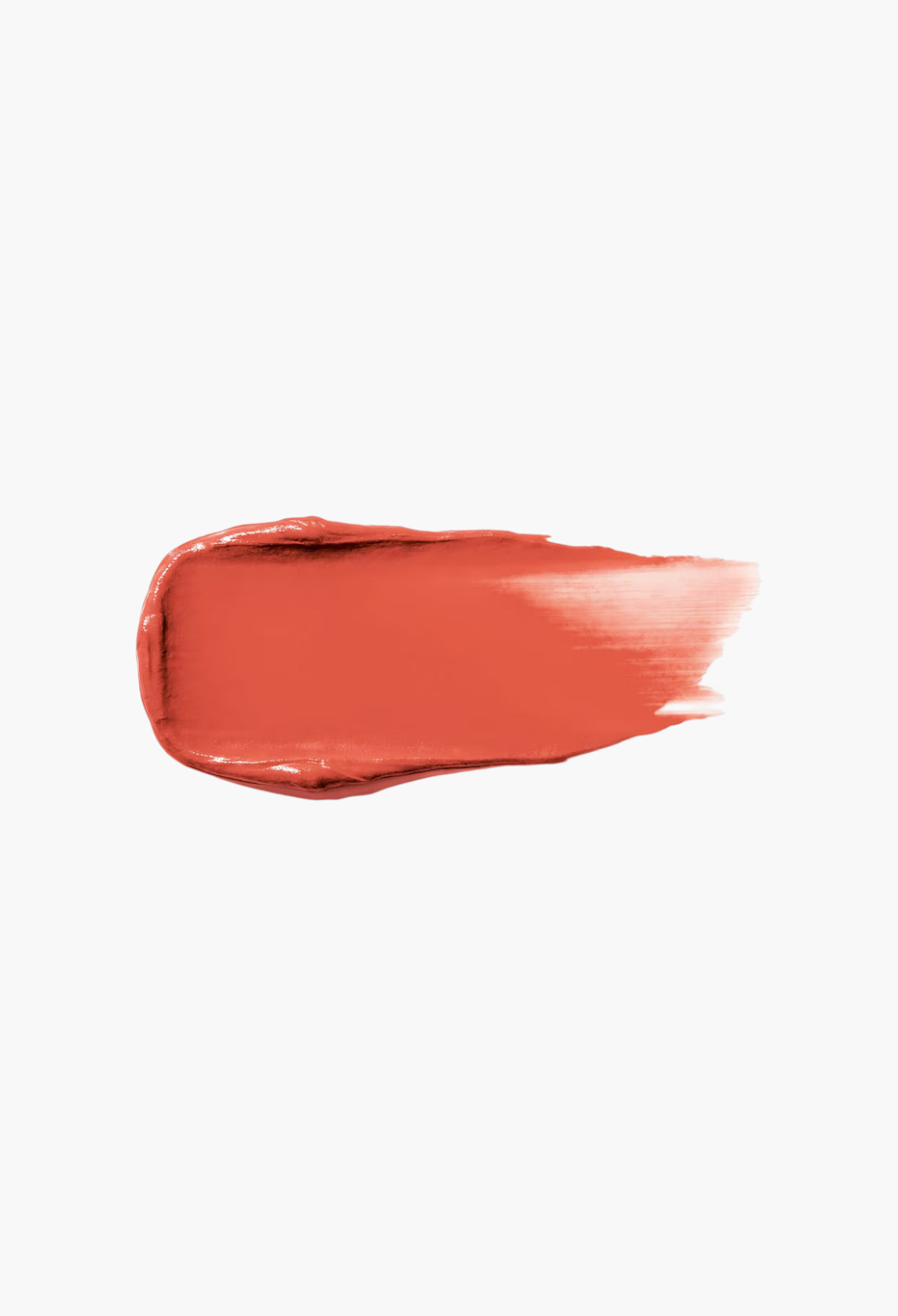 GLAM MODA Make Me Blush cream blush swatch in a vibrant coral-red shade with a smooth, dewy texture.