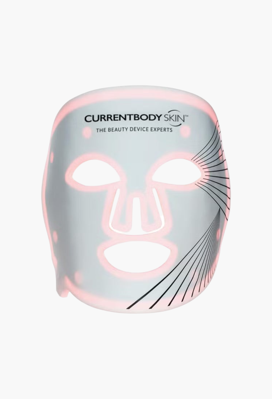 GLAM MODA CurrentBody Skin flexible silicone LED light therapy face mask with red and near-infrared light technology
