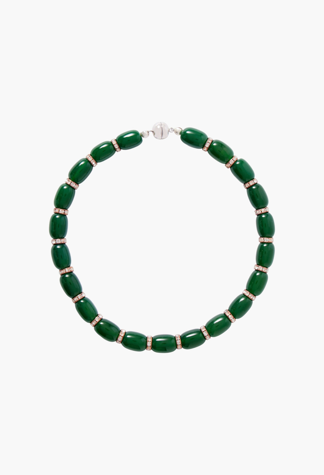 Donna Rhodium-Plated, Resin And Crystal Necklace - GLAM MODA