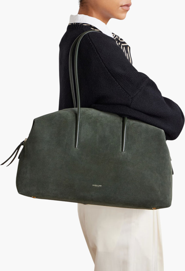 The Stockholm Leather-Trimmed Canvas Tote Bag - GLAM MODA