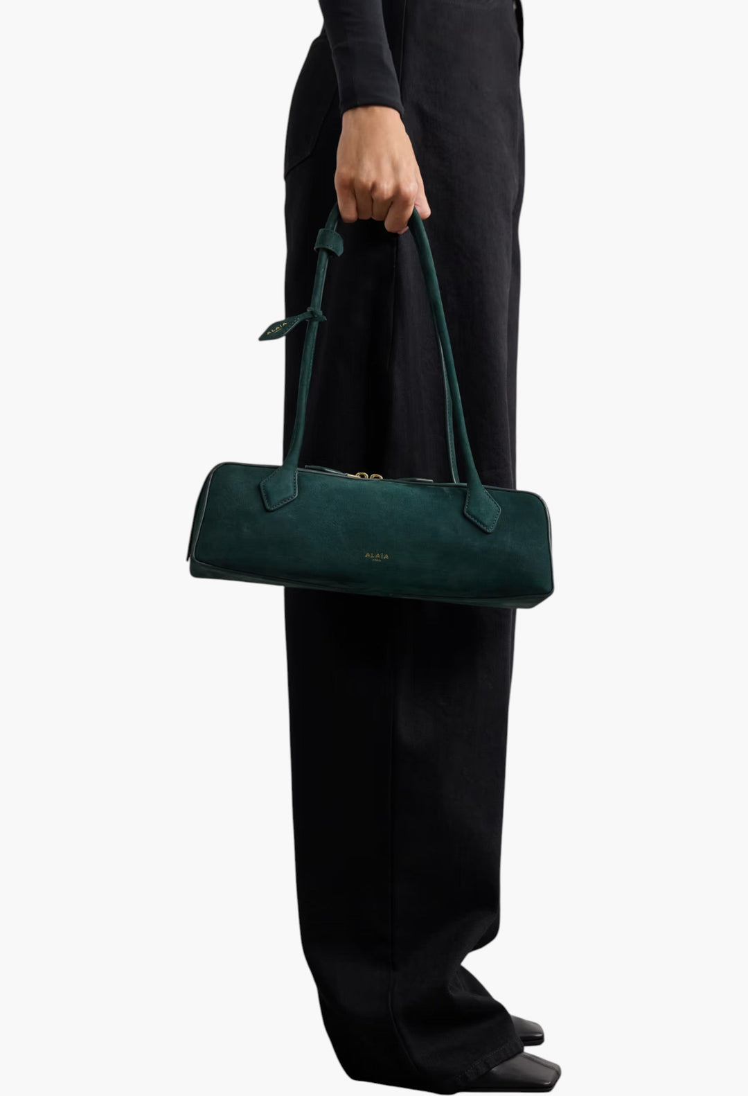 Le Teckel Medium Nubuck Shoulder Bag - GLAM MODA