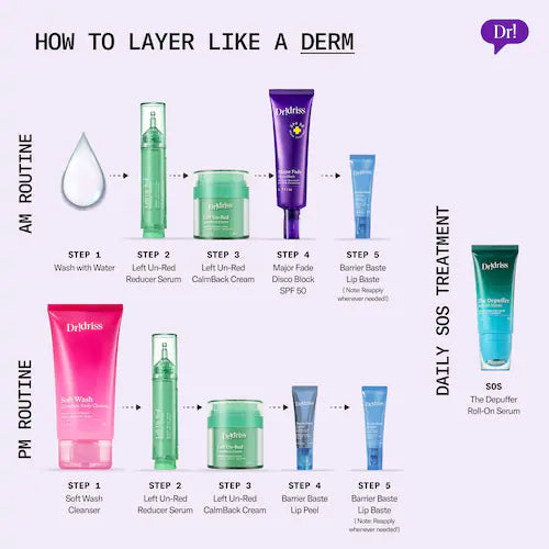 Left Un-Red CalmBack Rich Face Moisturizer for Redness and Skin Barrier Health - GLAM MODA