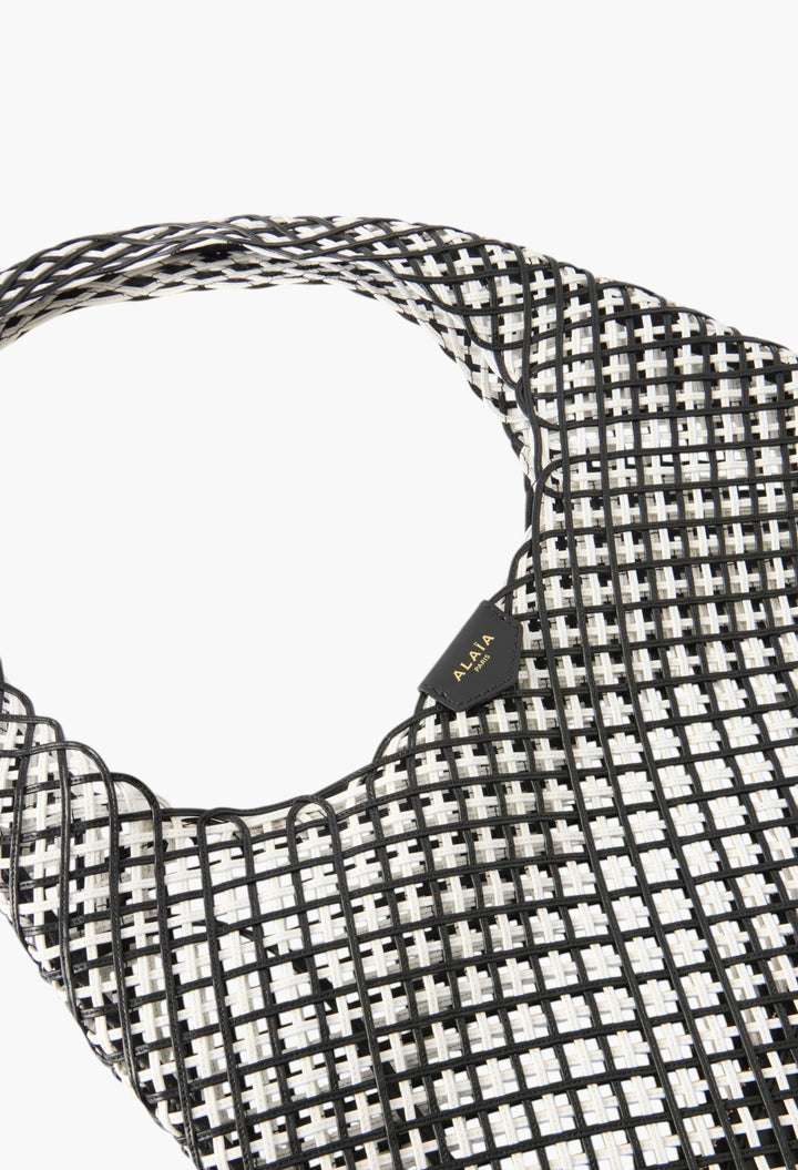 Woven Leather Hobo Shoulder Bag