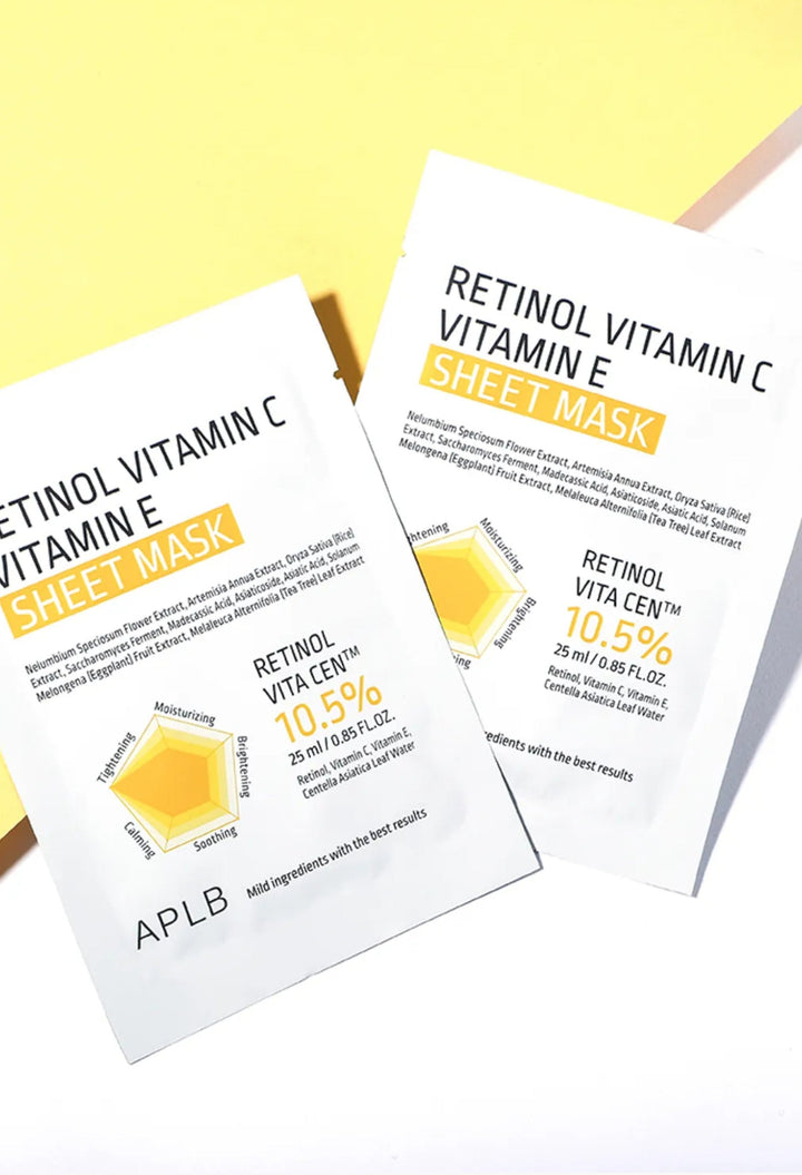 Retinol Vitamin C Vitamin E Sheet Mask