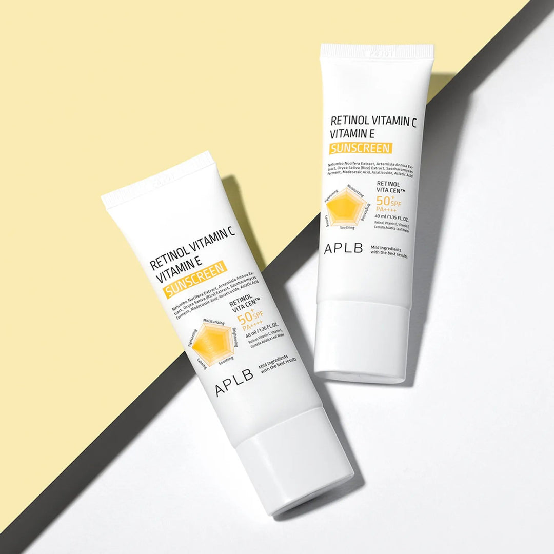 Retinol Vitamin C Vitamin E Sunscreen