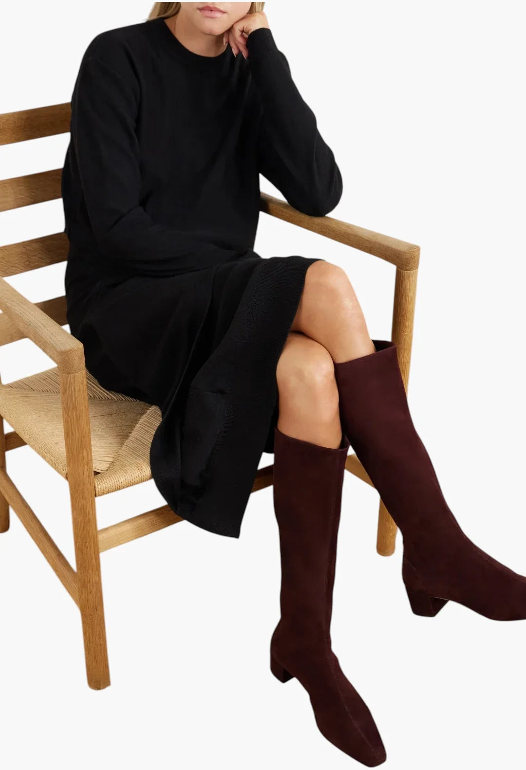 Saint Honoré 35 suede knee-boots