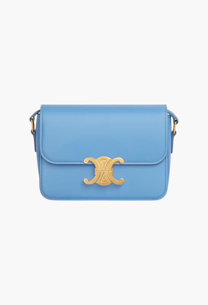 Teen Triomphe Bag In Shiny Calfskin - GLAM MODA