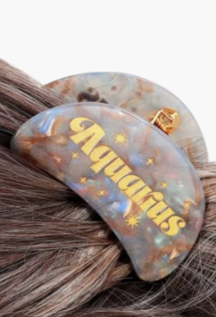 Aquarius - Zodiac Sign Hair Claws