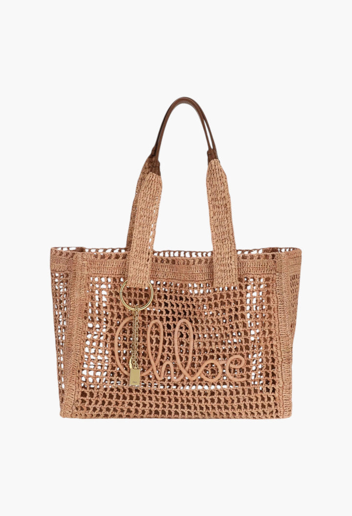 East-West Summer Banana Raffia Tote Bag - GLAM MODA