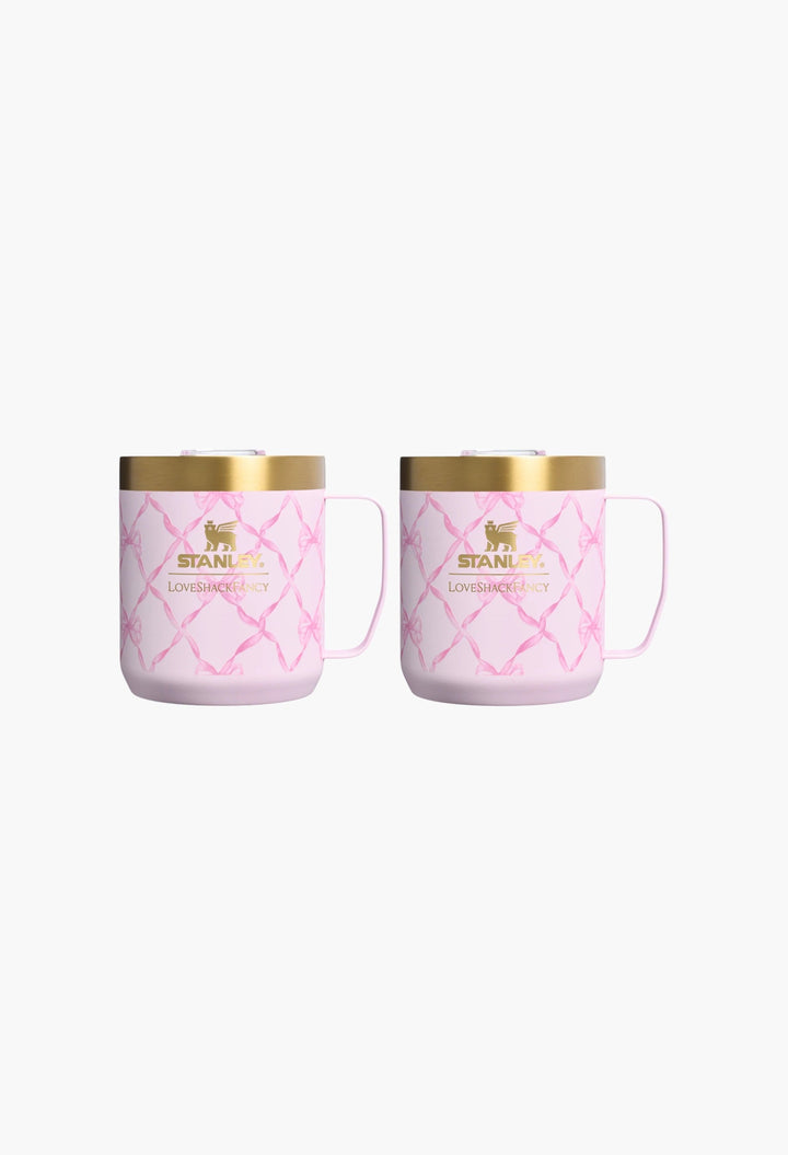Stanley 1913 x LoveShackFancy Holiday Everyday Camp Mug Set | 12 OZ - GLAM MODA
