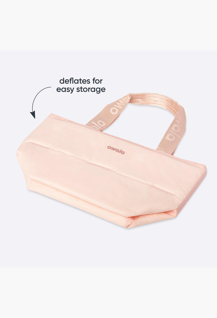 Inflatable insulation. Packs flat