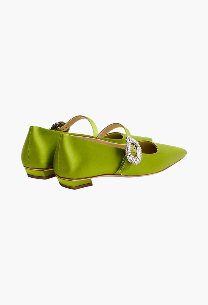 Belle Vivier 25 Satin Ballet Flats - GLAM MODA