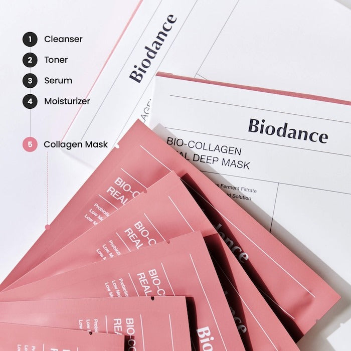 Bio Collagen Real Deep Mask for Pore Minimizing & Firming Care - GLAM MODA
