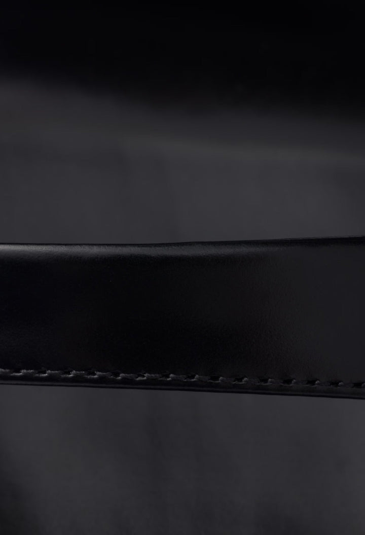 Black - Brushed Leather Sandals - GLAM MODA