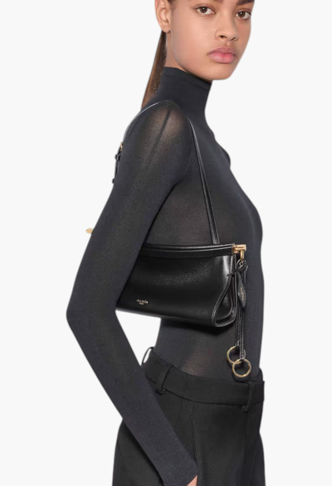Le Click East West Small Bag In Leather - GLAM MODA