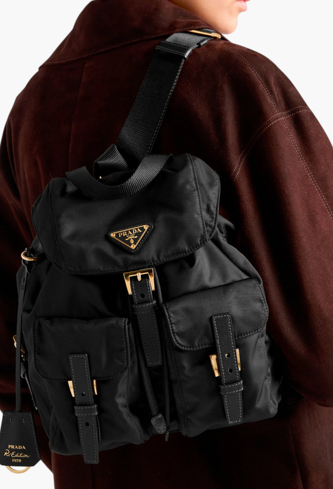 Black - Prada Re-Edition 1978 Small Re-Nylon Backpack - GLAM MODA