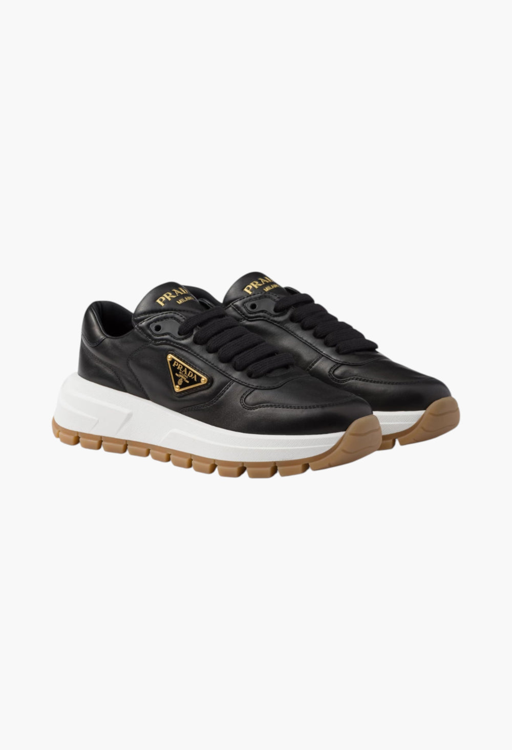 Black - Prax 01 Leather Sneakers - GLAM MODA