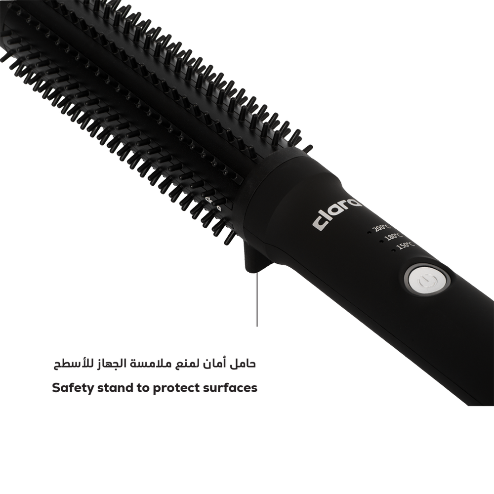 Black - Slim thermal brush - GLAM MODA
