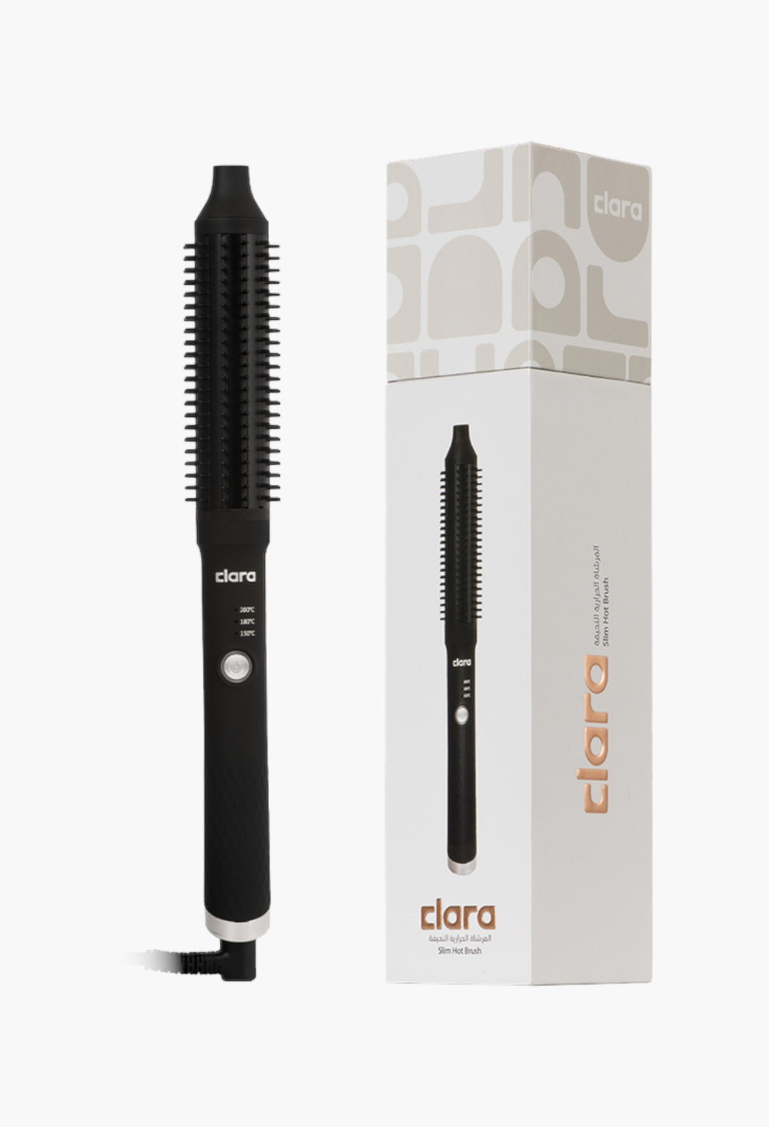Black - Slim thermal brush - GLAM MODA