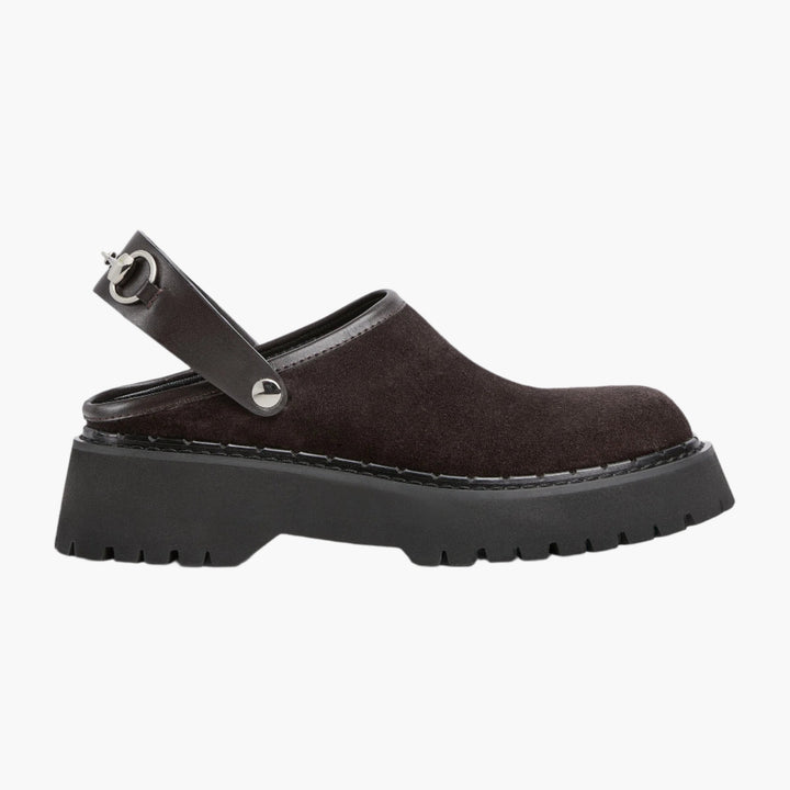 Black Suede - Women's Mule With Horsebit - GLAM MODA