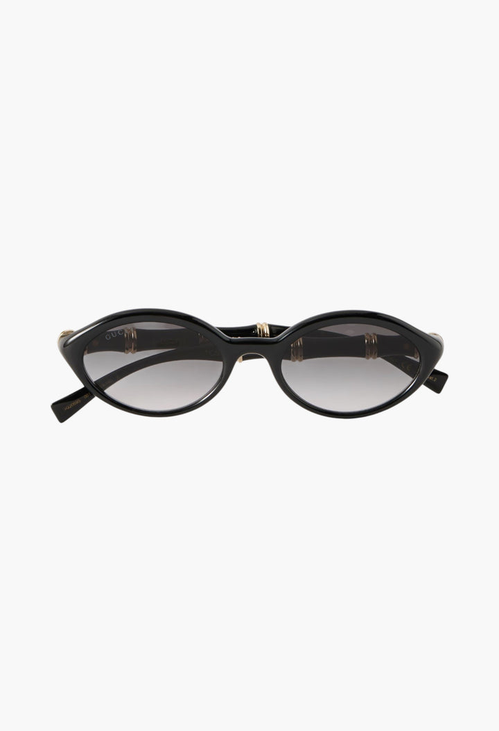 Bamboo Round-Frame Acetate Sunglasses