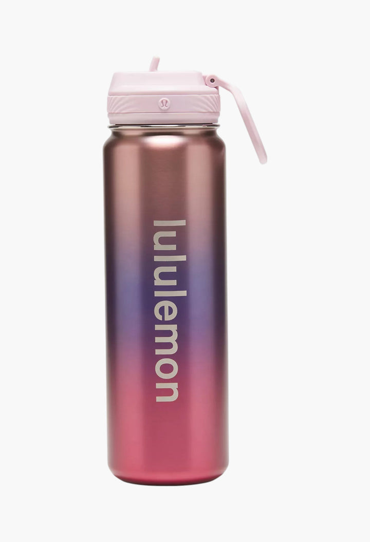 Blissful Pink/Dusty Lilac/Racer Pink - Back to Life Sport Bottle 24oz Straw Lid - GLAM MODA