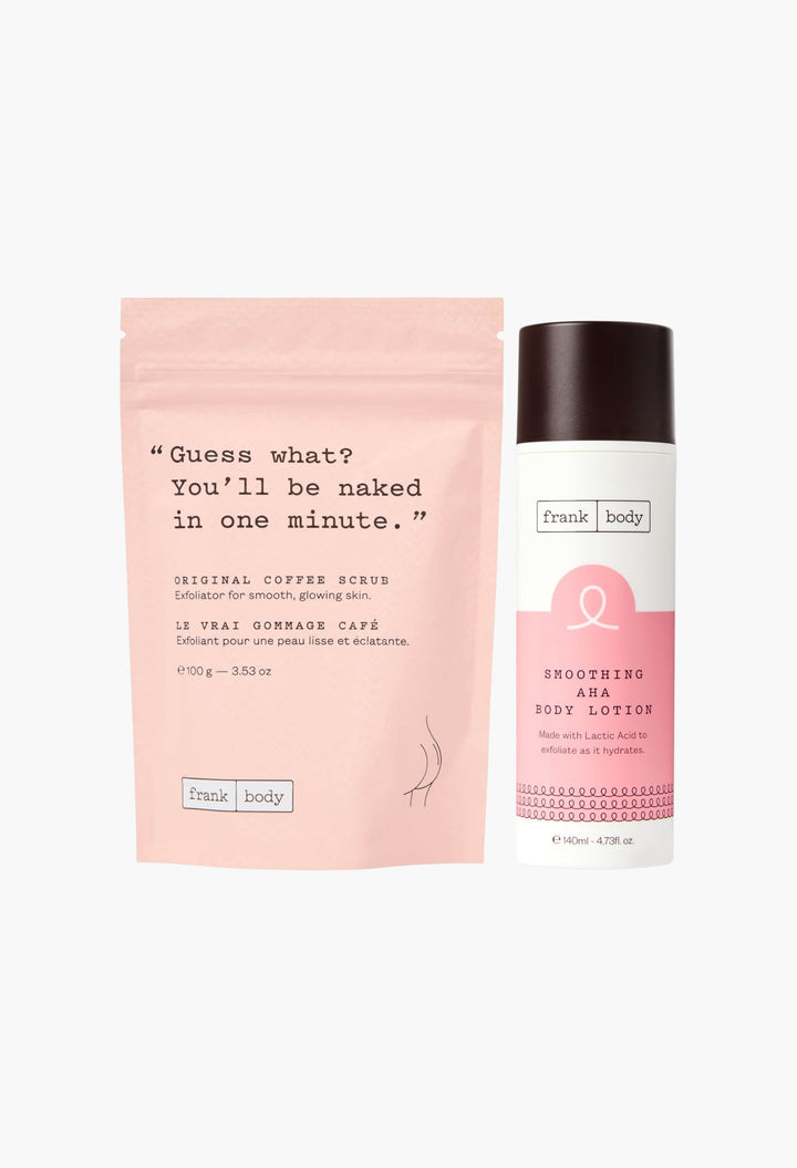 Body Scrub and Soothing AHA Body Lotion Bundle - GLAM MODA