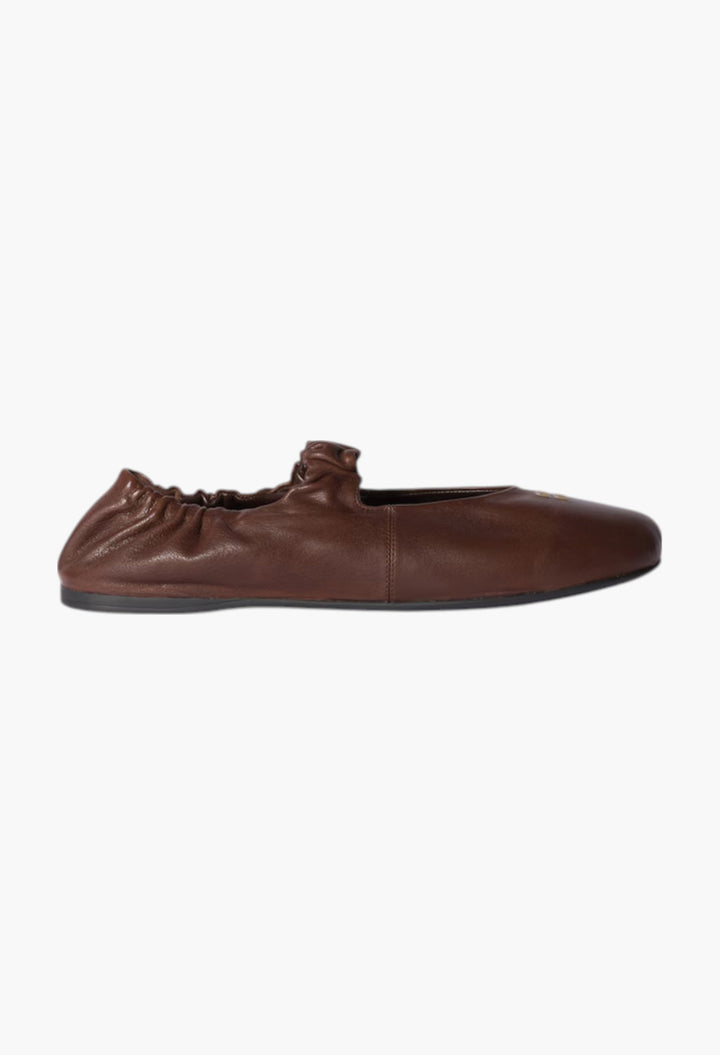 Briarwood - Ruches Nappa Leather Ballerinas - GLAM MODA