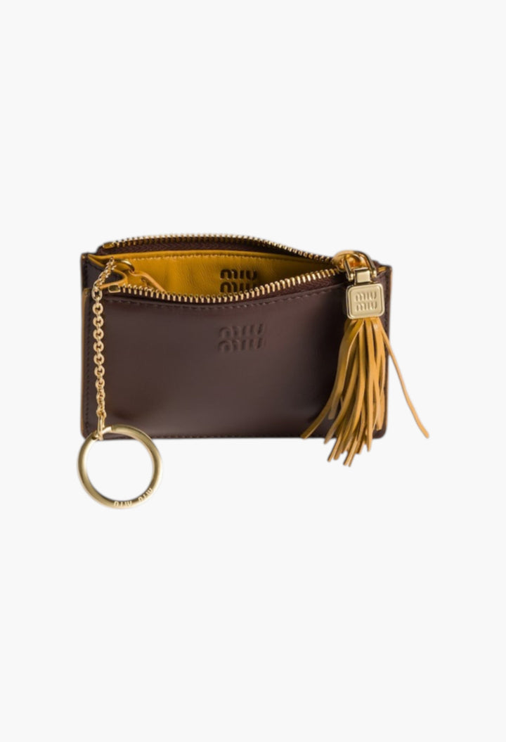 Briarwood/Whisky - Leather Card Holder - GLAM MODA