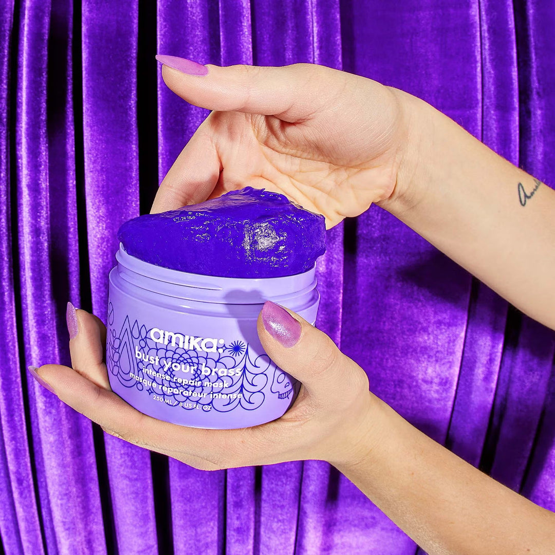 Bust Your Brass Cool Blonder Intense Repair Mask 250ml - GLAM MODA