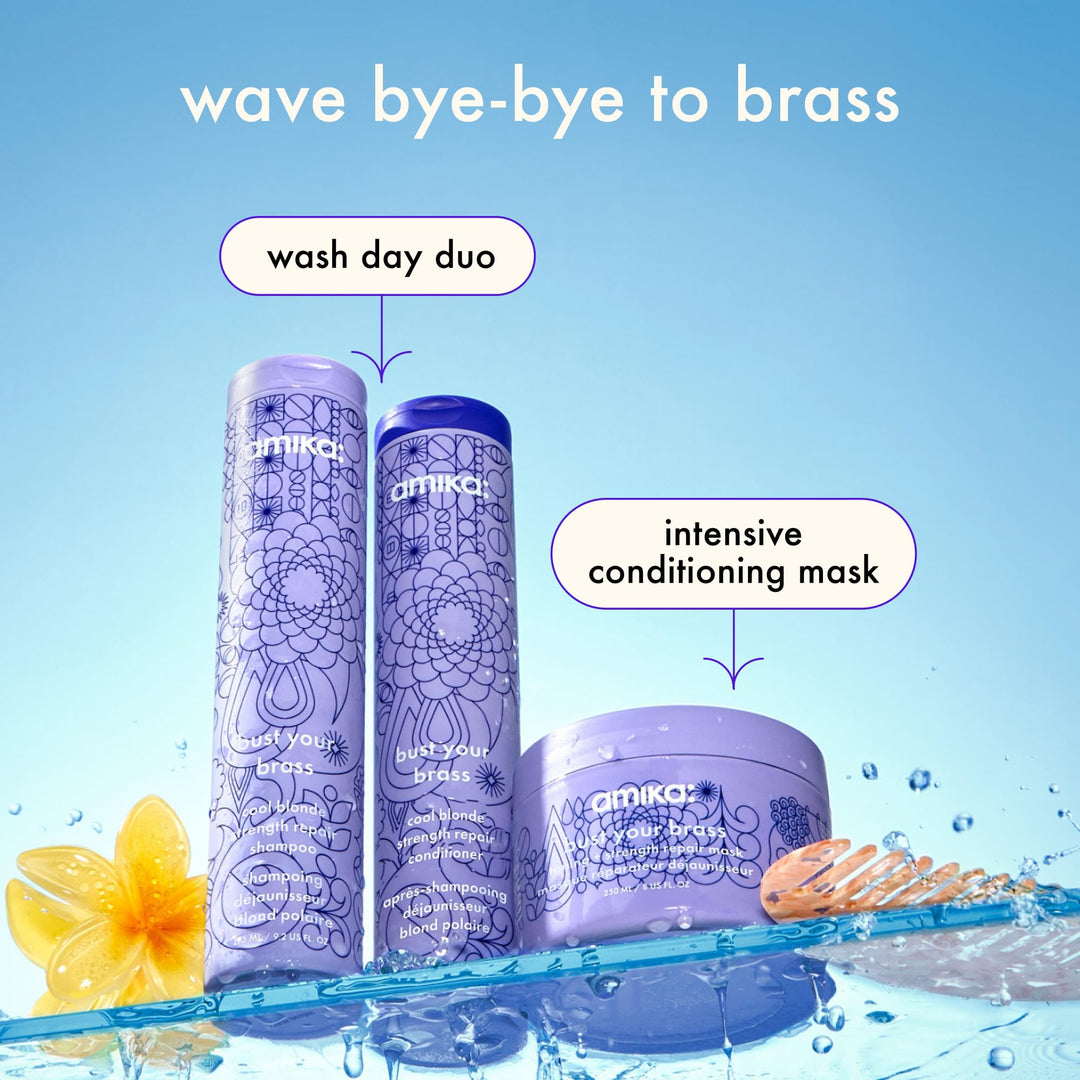 Bust Your BrassCool Blonde Intense Repair Hair Mask 100ml - GLAM MODA