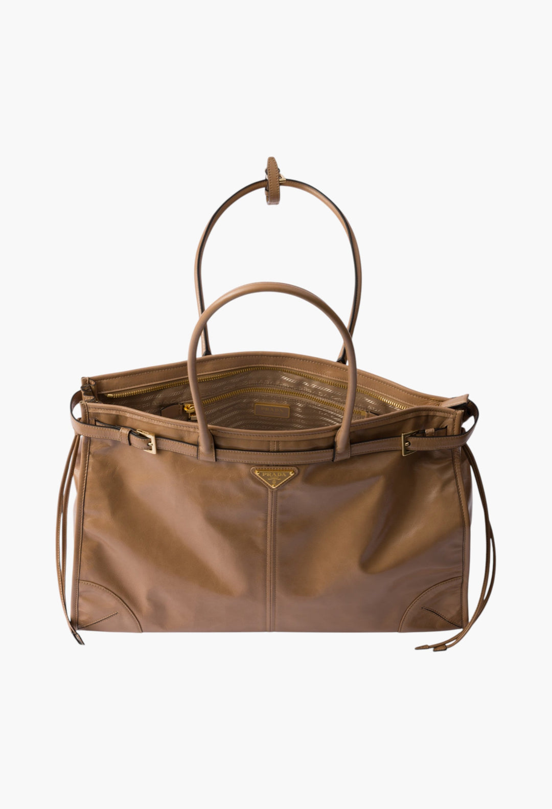 Cameo - Prada Bonnie Extra Large Leather Handbag - GLAM MODA