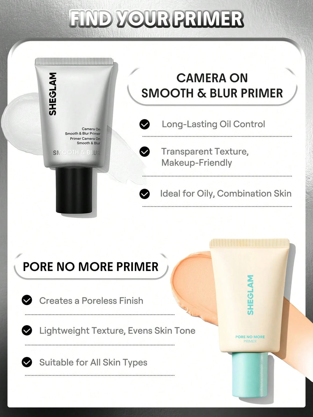 Camera On Smooth & Blur Primer