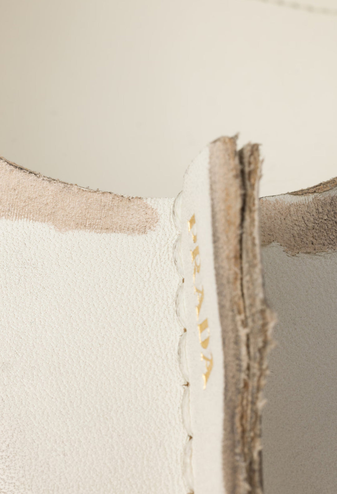 Chalk White - Antiqued Leather Pumps - GLAM MODA