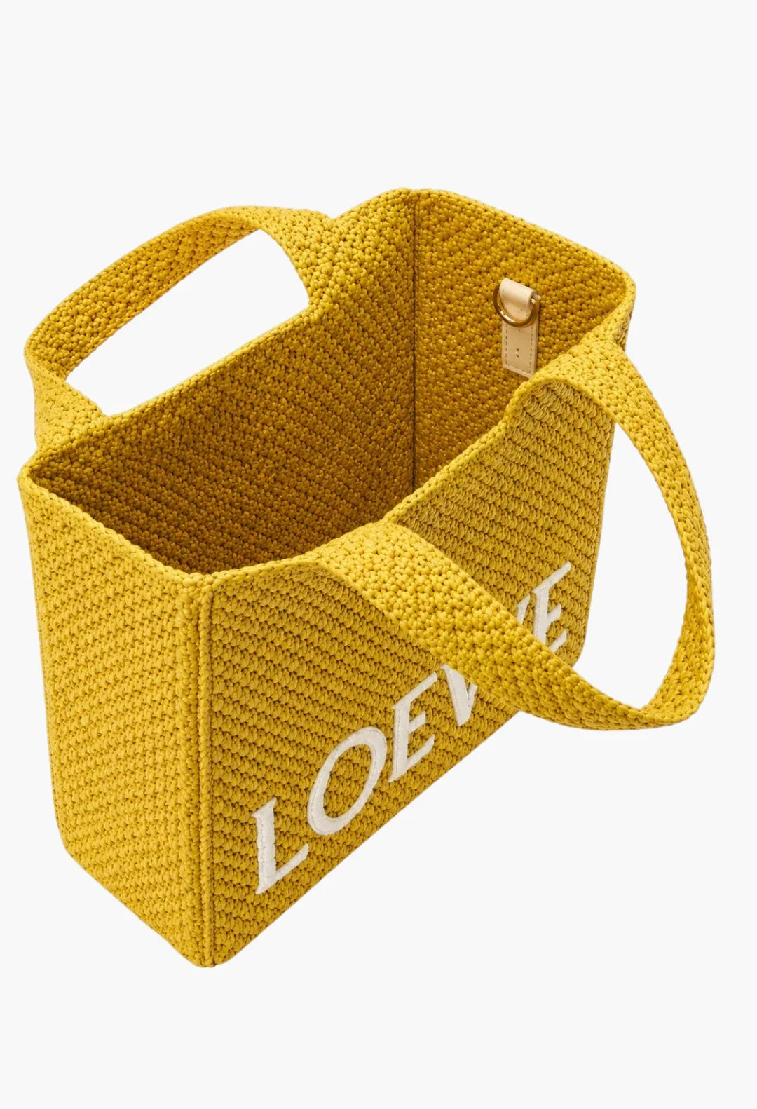 Small LOEWE Font Tote in Raffia