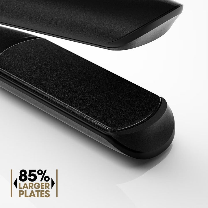 Chronos Max Wide Plate Hair Straightener Black - GLAM MODA