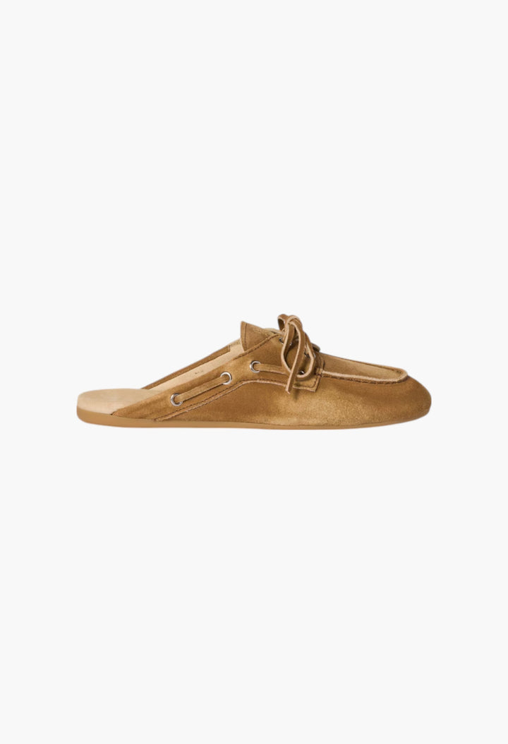 Cinnamon - Faded Suede Mules - GLAM MODA
