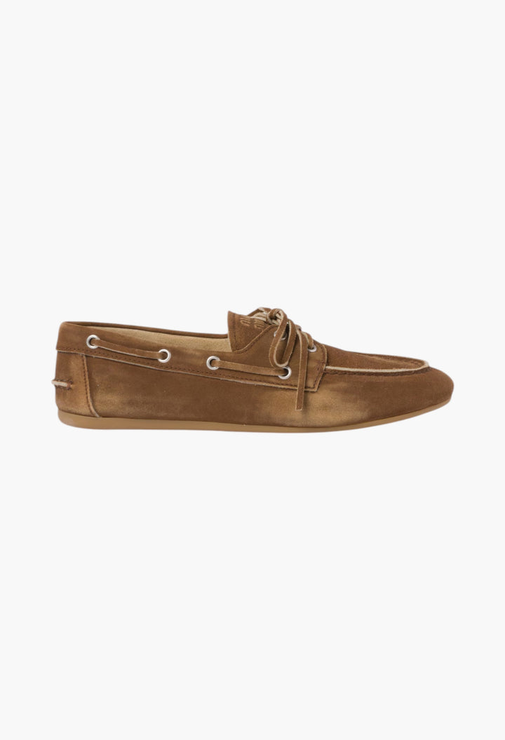 Cinnamon - Faded Unlined Suede Loafers - GLAM MODA