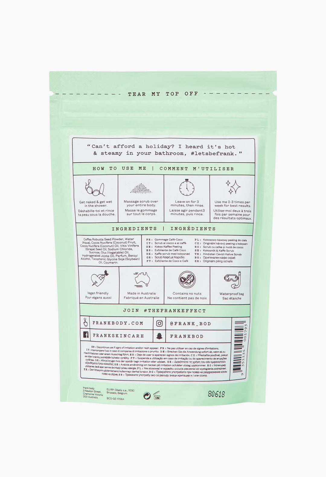 Coconut Coffee Scrub 100g - GLAM MODA
