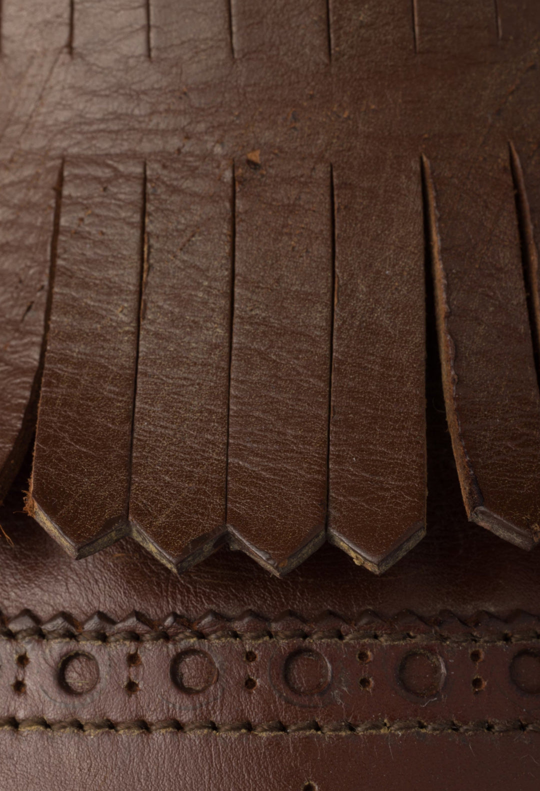 Cognac - Shuffle Fringed Leather Mules - GLAM MODA